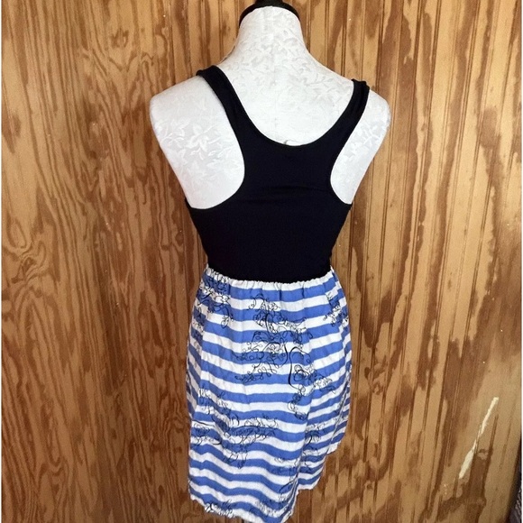 Eloise by Anthropology Large racer back cotton top with 100% silk skirt dress - Picture 2 of 9